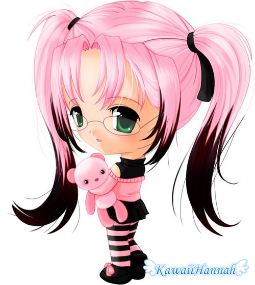 draw chibi anime Cute cartoon characters funny people green eyes glasses pictures